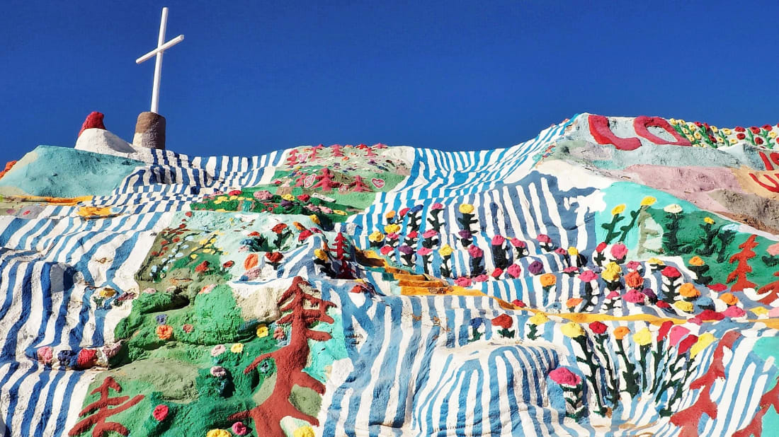 Salvation Mountain in southern California.